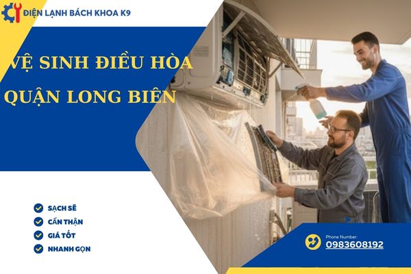 vệ sinh điều hòa tại Long Biên uy tín chuyên nghiệp