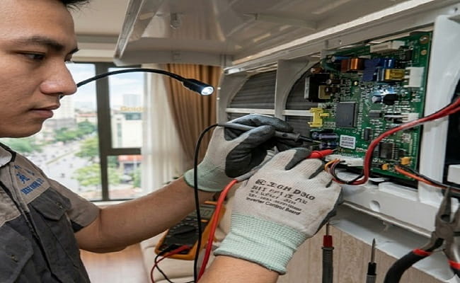 Sửa chữa bo mạch điều hòa giá rẻ tại Mai Dịch - Bách Khoa K9