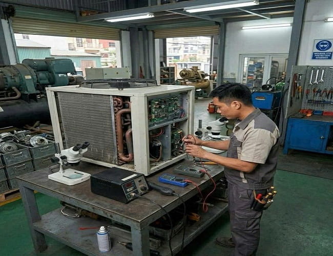 Sửa điều hòa tại Hà Đông giá rẻ, thợ kiểm tra kĩ càng