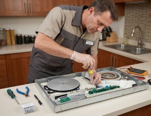 Cận cảnh quy trình bắt bệnh và phục hồi bếp từ lỗi bo mạch điều khiển