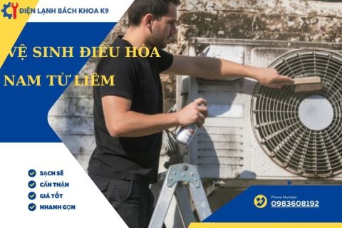 Vệ sinh điều hòa tại Nam Từ Liêm giá rẻ chỉ 120.000, thợ cẩn thận sạch sẽ