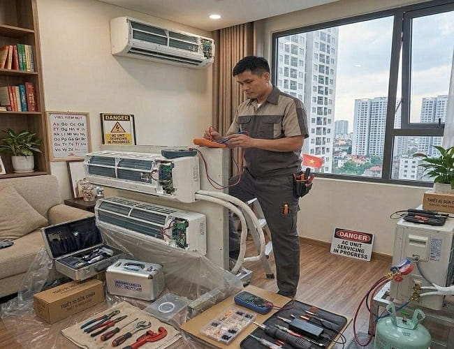 sửa điều hoà tại Cự Lộc